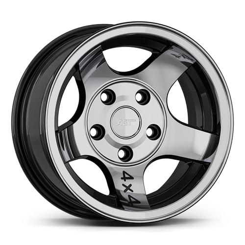 8.0X18" PCD 5X108 AGT Wheels 01935 72.60 mm Black Diamond
