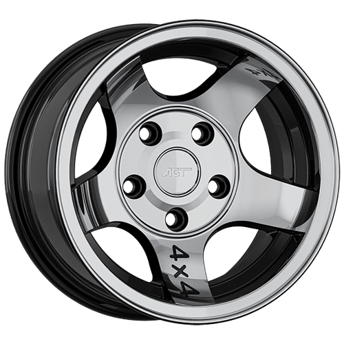 8.0X18" PCD 5X108 AGT Wheels 01935 72.60 mm Black Diamond