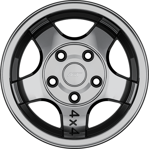 8.0X18" PCD 5X108 AGT Wheels 01935 72.60 mm Black Diamond