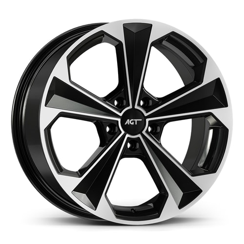 8.0X18" PCD 5x108 AGT Wheels 18062 ET38 72.60 mm Gloss Black Diamond