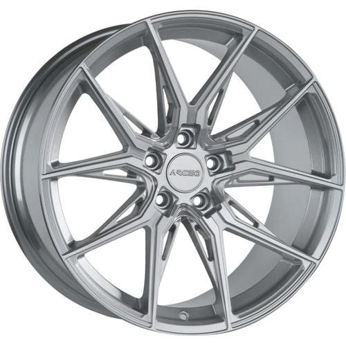 8.0X18" PCD 5X108 Arceo Wheels ARC-18177-04 ET35 Silver Diamond 73.1 mm