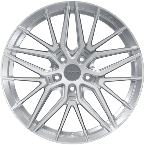 8.0X18" PCD 5X108 Arceo Wheels ARC-18193-08 ET35 Silver Diamond 73.1 mm