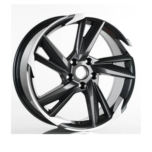 8.0X18" PCD 5X108 Kormetal DY1208 GUN METAL DIAMOND ET45 67.1 mm
