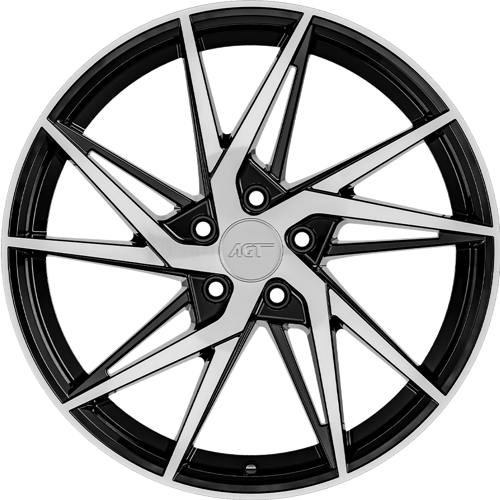 8.0X18" PCD 5X110 AGT Wheels 18259 FER-R02 ET35 72.60 mm Black Diamond