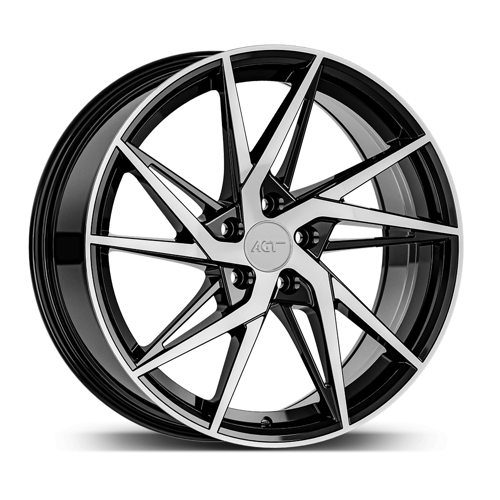8.0X18" PCD 5X110 AGT Wheels 18259 FER-R02 ET35 72.60 mm Black Diamond
