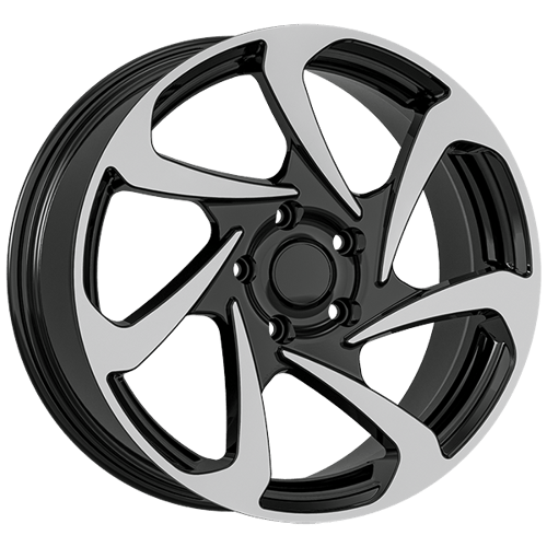 8.0X18" PCD 5X110 AGT Wheels 18286 ET45 65.10 mm Gloss Black Diamond