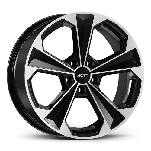 8.0X18" PCD 5x112 AGT Wheels 18062 ET38 72.60 mm Gloss Black Diamond