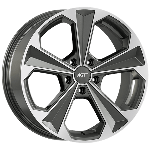 8.0X18" PCD 5X112 AGT Wheels 18062 ET38 72.60 mm Titan Diamond