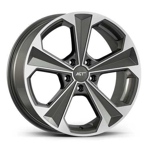 8.0X18" PCD 5X112 AGT Wheels 18062 ET38 72.60 mm Titan Diamond