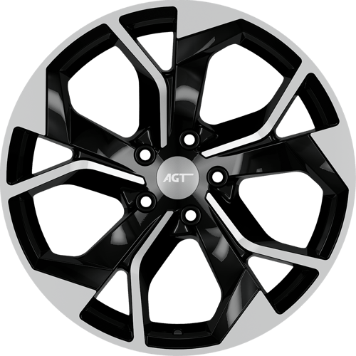 8.0X18" PCD 5X112 AGT Wheels 18252 RS-01 ET35 66.50 mm MATT BLACK DIAMOND