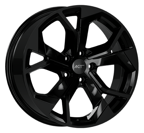 8.0X18" PCD 5X112 AGT Wheels 18252 RS-01 ET35 Black 66.5 mm