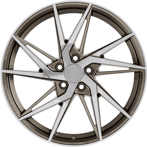 8.0X18" PCD 5X112 AGT Wheels 18259 FER-R02 ET35 72.6 mm Bronze Diamond