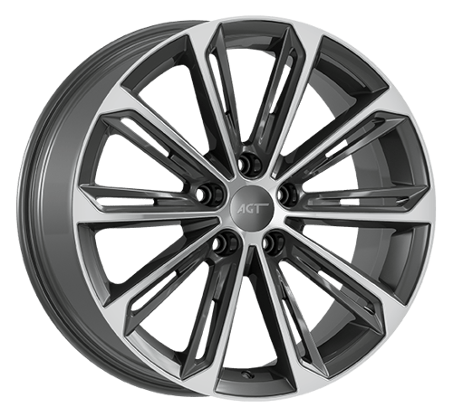 8.0X18" PCD 5X112 AGT Wheels 18264 Verona ET40 57.1 mm Titan Diamond