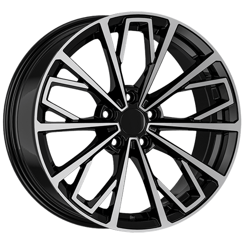 8.0X18" PCD 5X112 AGT Wheels 18289 ET35 66.50 mm Gloss Black Diamond