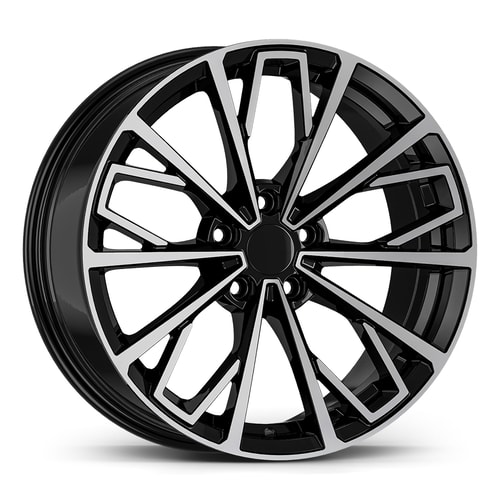 8.0X18" PCD 5X112 AGT Wheels 18289 ET35 66.50 mm Gloss Black Diamond