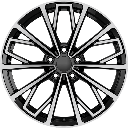 8.0X18" PCD 5X112 AGT Wheels 18289 ET35 66.50 mm Gloss Black Diamond