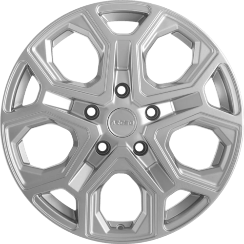 8.0X18" PCD 5X112 Arceo Wheels ARC-LT2-26 ET50 Silver Diamond 66.6 mm