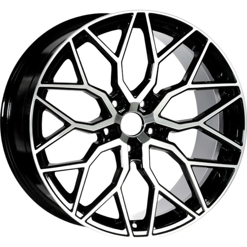 8.0X18" PCD 5X112 EMR Wheels EMR-A368-07 ET40 73.1 mm Silver Diamond