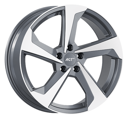 8.0X18" PCD 5X112 FD Wheels 19120 MATT GUN METAL DIAMOND ET30 66.6 mm