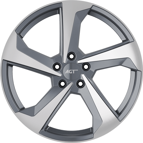 8.0X18" PCD 5X112 FD Wheels 19120 MATT GUN METAL DIAMOND ET30 66.6 mm