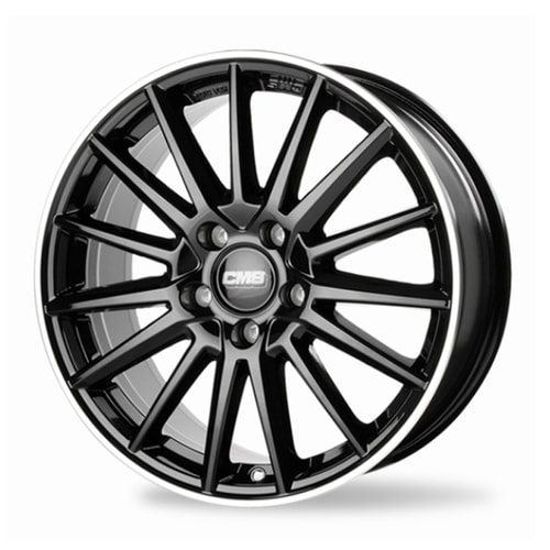 8.0X18" PCD 5X112 RC 1017 BLACK LIP DIAMOND ET43 66.6 mm
