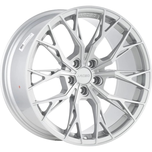 8.0X18" PCD 5X114.3 Arceo Wheels ARC-18239-04 ET35 SILVER DIAMOND ROMA 73.1 mm