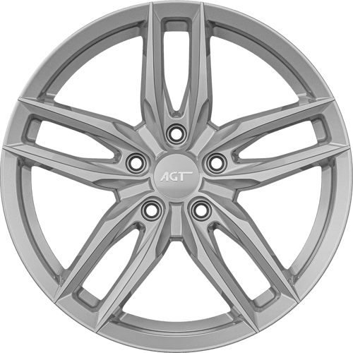 8.0X18" PCD 5X114 AGT Wheels 172  ET35 72.60 mm Full Silver
