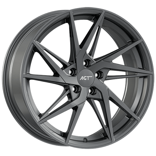 8.0X18" PCD 5X114 AGT Wheels 18259 Fer-R02 ET35 Hyper Black 72.60 mm