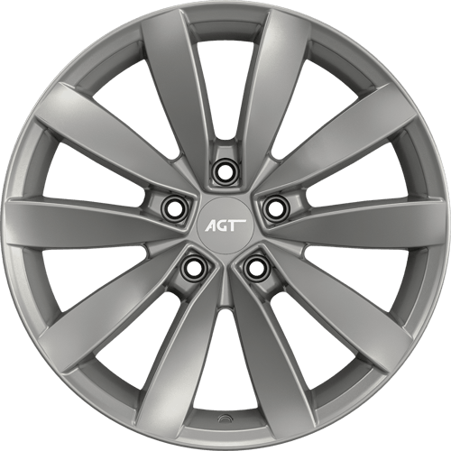 8.0X18" PCD 5X114 AGT Wheels 18271 ET35 67.10 mm Full Silver
