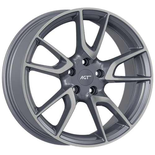 8.0X18" PCD 5X114 FD Wheels 18089 GUN METAL DIAMOND ET30 60.1 mm
