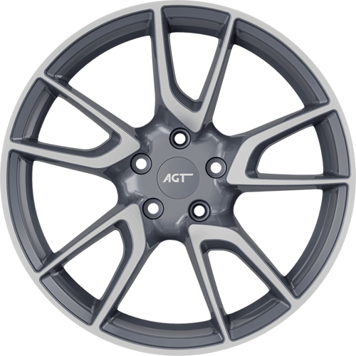 8.0X18" PCD 5X114 FD Wheels 18089 GUN METAL DIAMOND ET30 60.1 mm