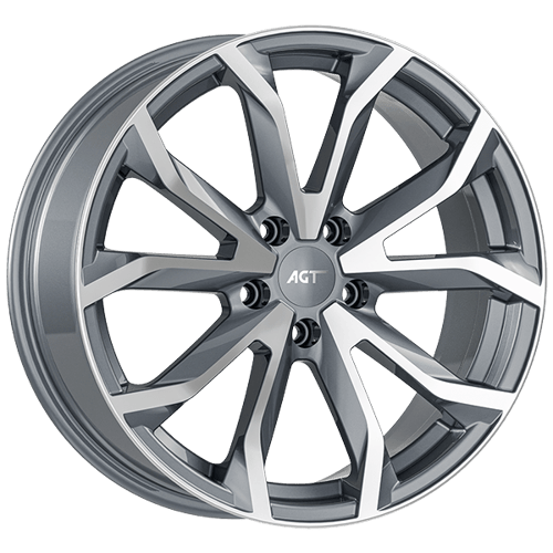 8.0X18" PCD 5X114 FD Wheels 834-2 GUN METAL DIAMOND ET35 60.1 mm
