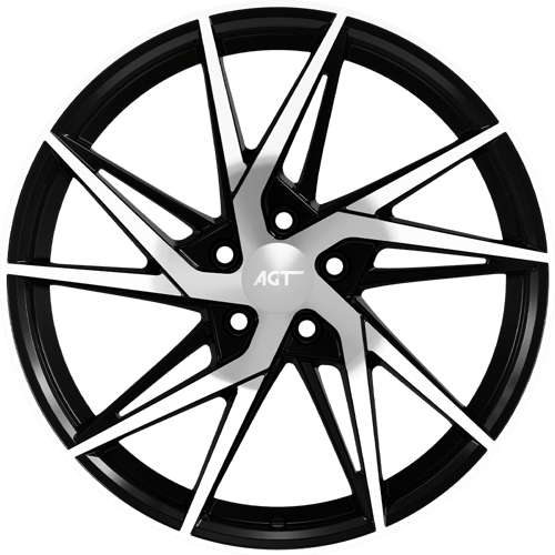 8.0X18" PCD 5x115 AGT Wheels 18259 ET35 70.20 mm Black Diamond