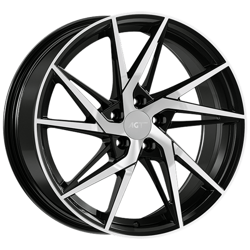 8.0X18" PCD 5x115 AGT Wheels 18259 ET35 70.20 mm Black Diamond
