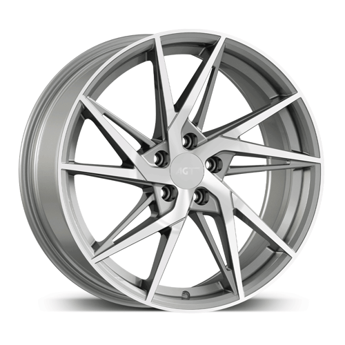 8.0X18" PCD 5x115 AGT Wheels 18259 ET38 70.20 mm Silver Diamond