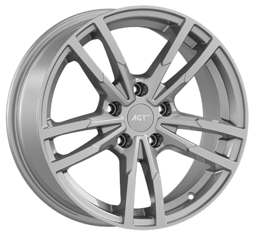8.0X18" PCD 5X120 AGT Wheels 18097-1 ET35 Full Silver 72.60 mm