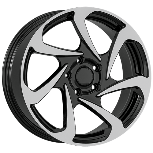 8.0X18" PCD 5X120 AGT Wheels 18286 ET45 65.10 mm Gloss Black Diamond