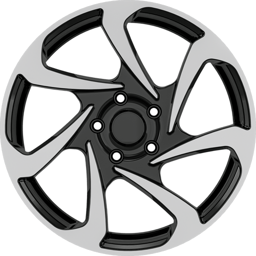 8.0X18" PCD 5X120 AGT Wheels 18286 ET45 65.10 mm Gloss Black Diamond