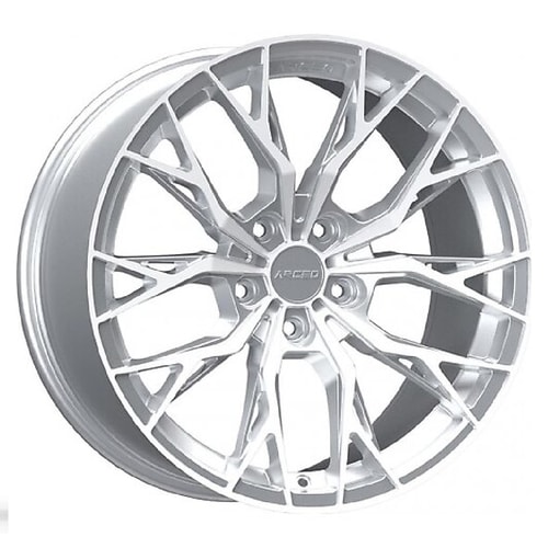 8.0X18" PCD 5X120 Arceo Wheels  18239 ET35 72.6 mm SILVER DIAMOND ROMA