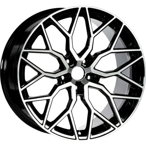 8.0X18" PCD 5X120 EMR Wheels EMR-A368-02 ET35 72.6 mm BLACK DIAMOND