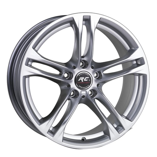 8.0X18" PCD 5X120 RC 143 SILVER ET30 72.6 mm