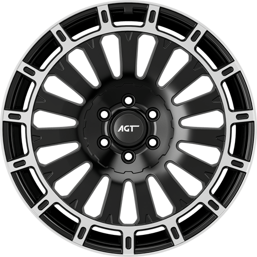 8.0X18" PCD 6X120 AGT Wheels 18169 74.60 mm Matt Black Diamond