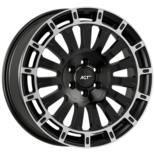 8.0X18" PCD 6X120 AGT Wheels 18169 74.60 mm Matt Black Diamond