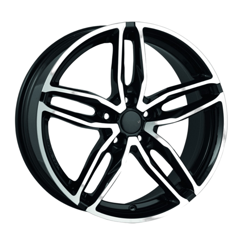 8.0X18" PCD5X112 AGT Wheels 1007 ET47 Black Diamond 66.6 mm