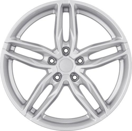 8.0X18" PCD5X112 AGT Wheels 807 ET66.6 White Silver 66.6 mm