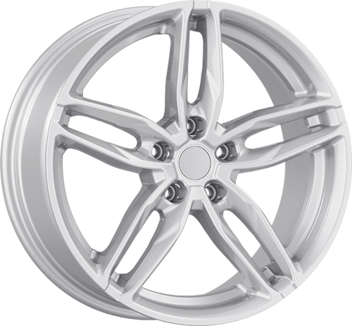 8.0X18" PCD5X112 AGT Wheels 807 ET66.6 White Silver 66.6 mm