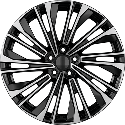 8.0X19" PCD 5X108 AGT Wheels 19284 ET48 60.10 mm Gloss Black Diamond
