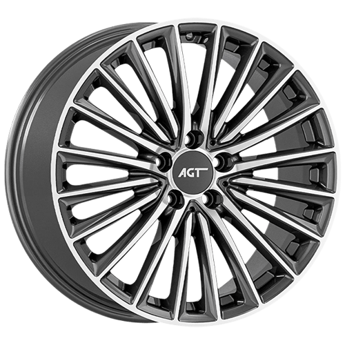 8.0X19" PCD 5X112 AGT Wheels 19269-1 ET38 66.60 mm TITAN DIAMOND
