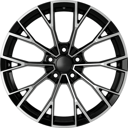 8.0X19" PCD 5X112 AGT Wheels 19283 ET50 57.10 mm Gloss Black Diamond