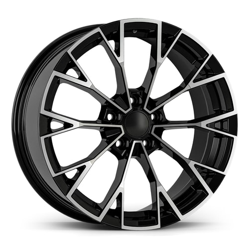 8.0X19" PCD 5X112 AGT Wheels 19283 ET50 57.10 mm Gloss Black Diamond